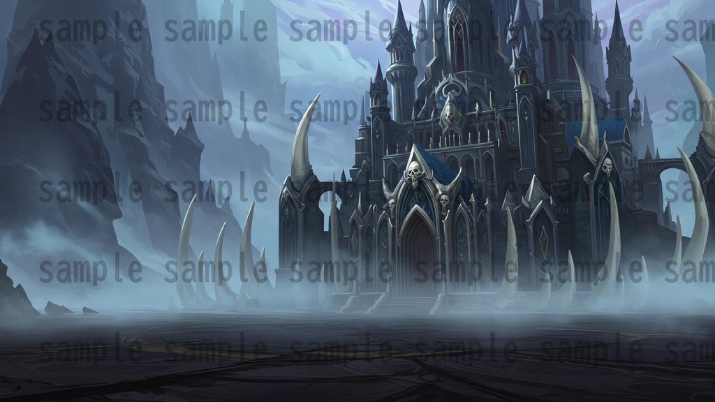 【142枚】ネクロマンサー帝国 ダークファンタジー【著作権フリー素材】TRPGや動画などに!