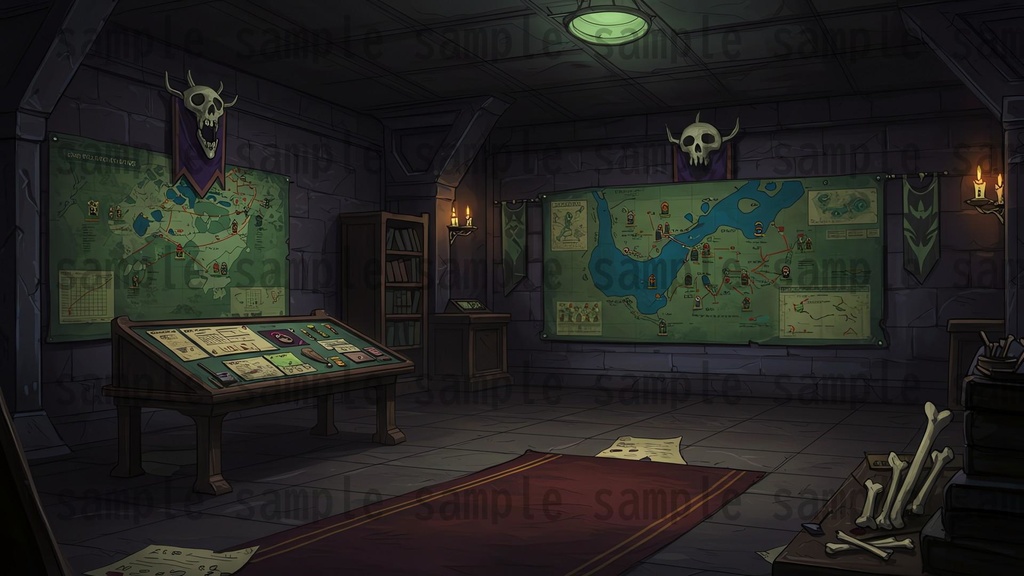 【142枚】ネクロマンサー帝国 ダークファンタジー【著作権フリー素材】TRPGや動画などに!