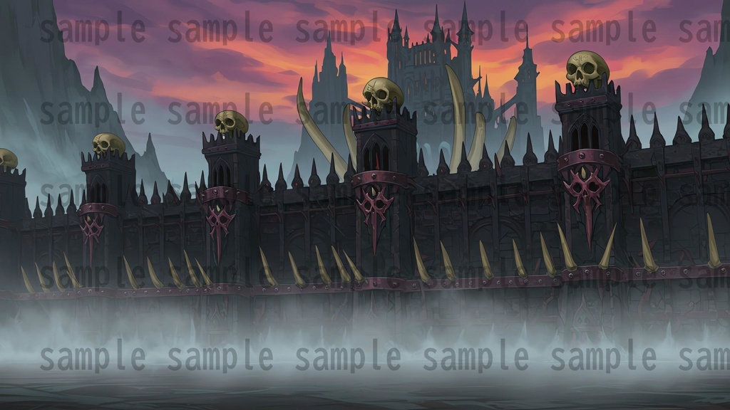 【142枚】ネクロマンサー帝国 ダークファンタジー【著作権フリー素材】TRPGや動画などに!