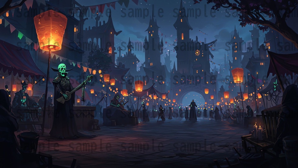 【142枚】ネクロマンサー帝国 ダークファンタジー【著作権フリー素材】TRPGや動画などに!