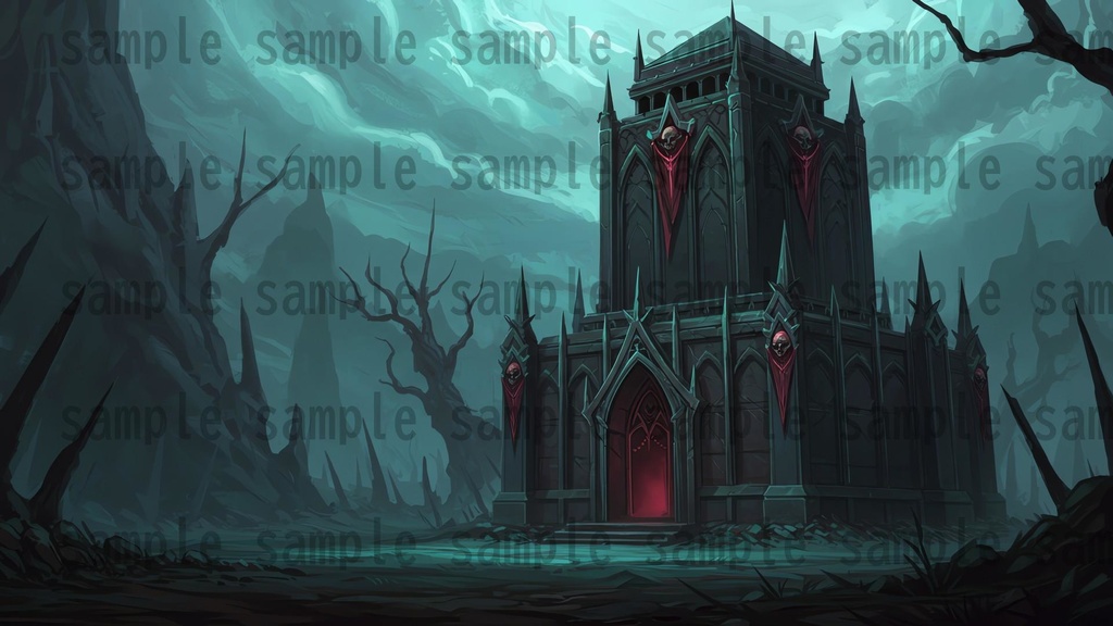 【142枚】ネクロマンサー帝国 ダークファンタジー【著作権フリー素材】TRPGや動画などに!