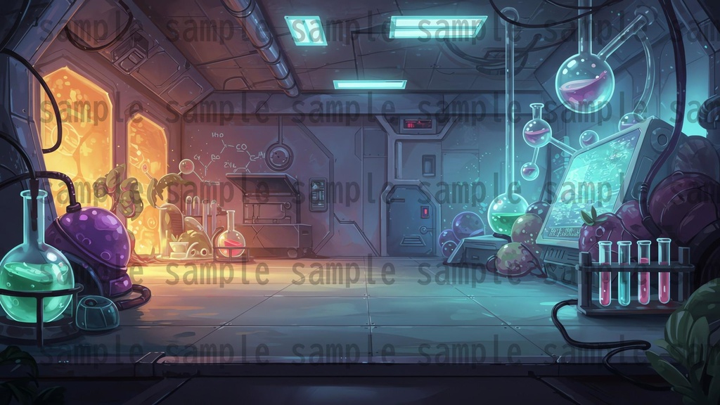 【101枚】禁断の実験研究所 背景イラスト【著作権フリー素材】TRPG/ゲーム背景画像