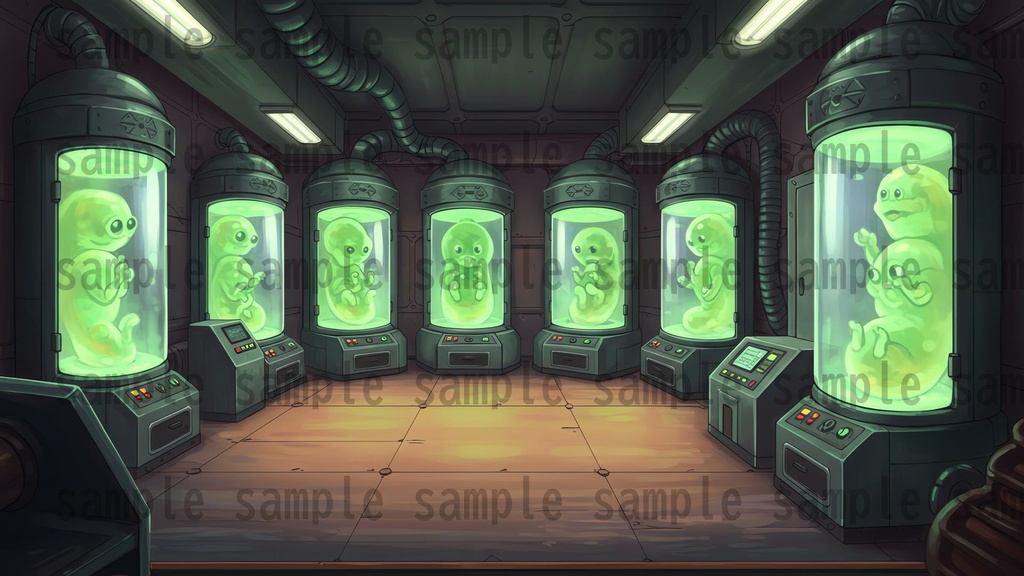 【101枚】禁断の実験研究所 背景イラスト【著作権フリー素材】TRPG/ゲーム背景画像