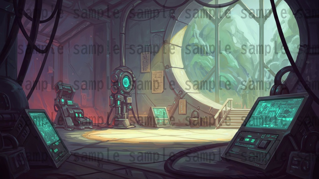 【101枚】禁断の実験研究所 背景イラスト【著作権フリー素材】TRPG/ゲーム背景画像