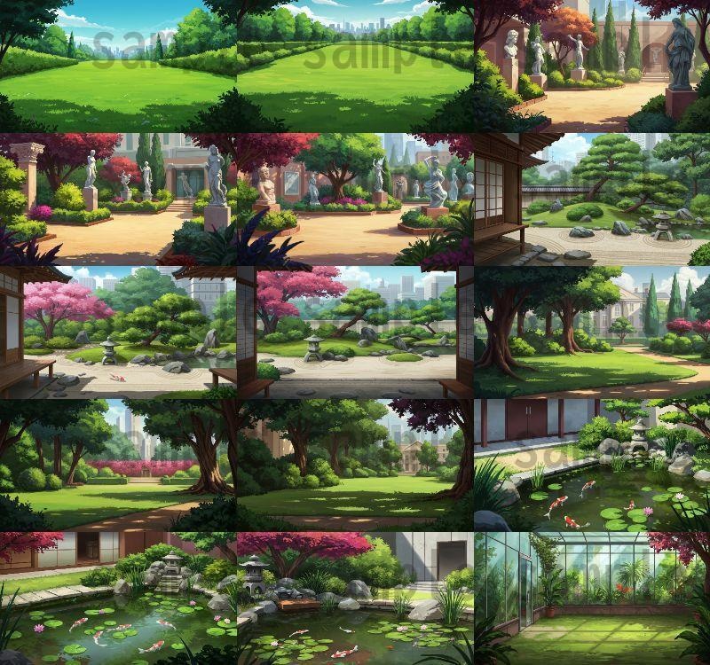 【230枚】豪邸屋敷の背景イラスト【著作権フリー素材】動画・TRPG背景画像