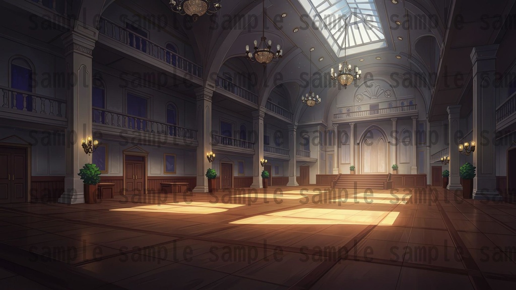 【230枚】豪邸屋敷の背景イラスト【著作権フリー素材】動画・TRPG背景画像