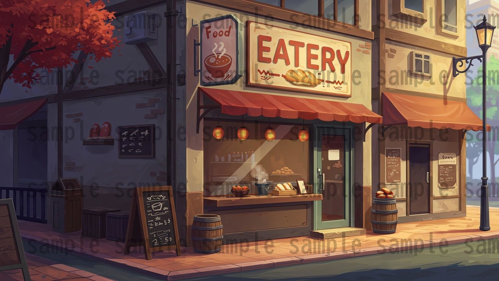 【180枚】ファンタジーRPG 店舗外観背景イラスト【著作権フリー素材】TRPG・動画/画像素材