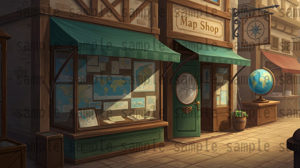 【180枚】ファンタジーRPG 店舗外観背景イラスト【著作権フリー素材】TRPG・動画/画像素材