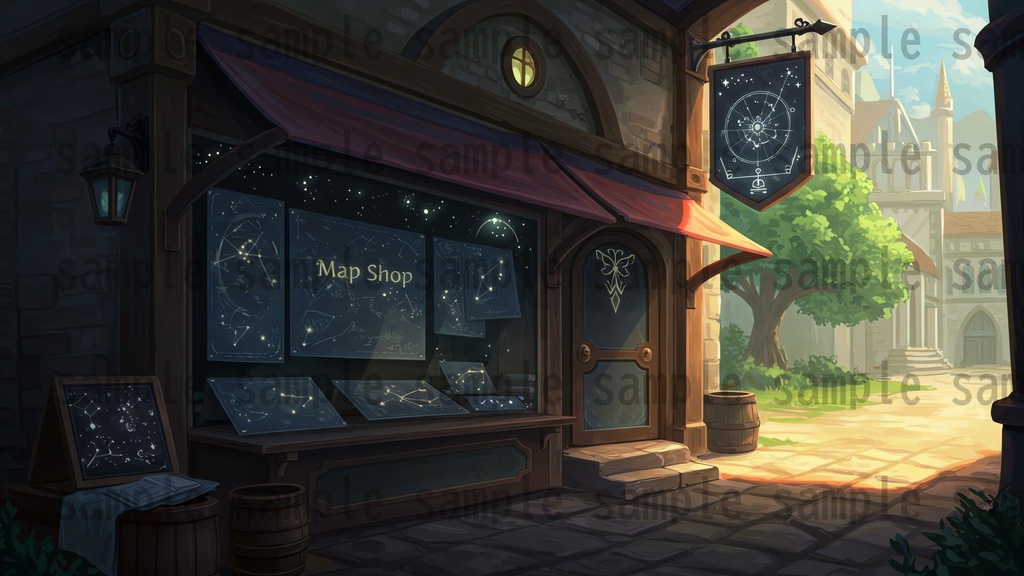 【180枚】ファンタジーRPG 店舗外観背景イラスト【著作権フリー素材】TRPG・動画/画像素材