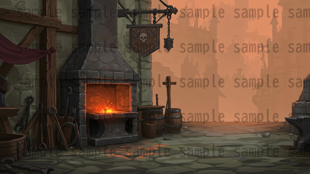 【180枚】ファンタジーRPG 店舗外観背景イラスト【著作権フリー素材】TRPG・動画/画像素材