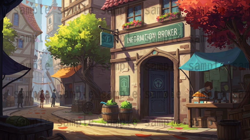 【180枚】ファンタジーRPG 店舗外観背景イラスト【著作権フリー素材】TRPG・動画/画像素材