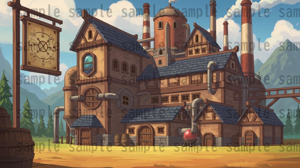 【180枚】ファンタジーRPG 店舗外観背景イラスト【著作権フリー素材】TRPG・動画/画像素材