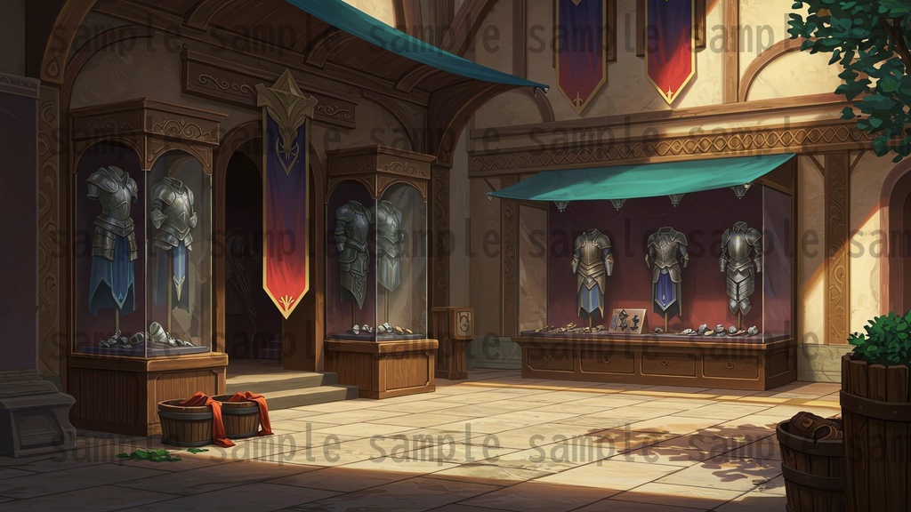 【180枚】ファンタジーRPG 店舗外観背景イラスト【著作権フリー素材】TRPG・動画/画像素材