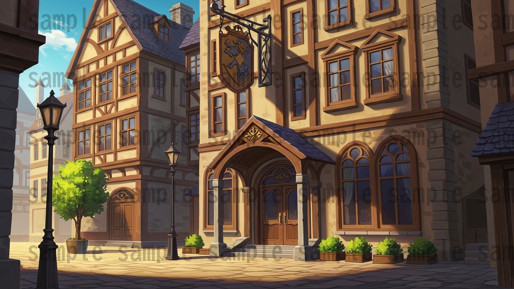 【180枚】ファンタジーRPG 店舗外観背景イラスト【著作権フリー素材】TRPG・動画/画像素材