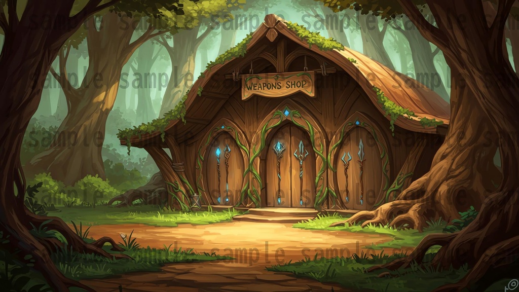 【180枚】ファンタジーRPG 店舗外観背景イラスト【著作権フリー素材】TRPG・動画/画像素材