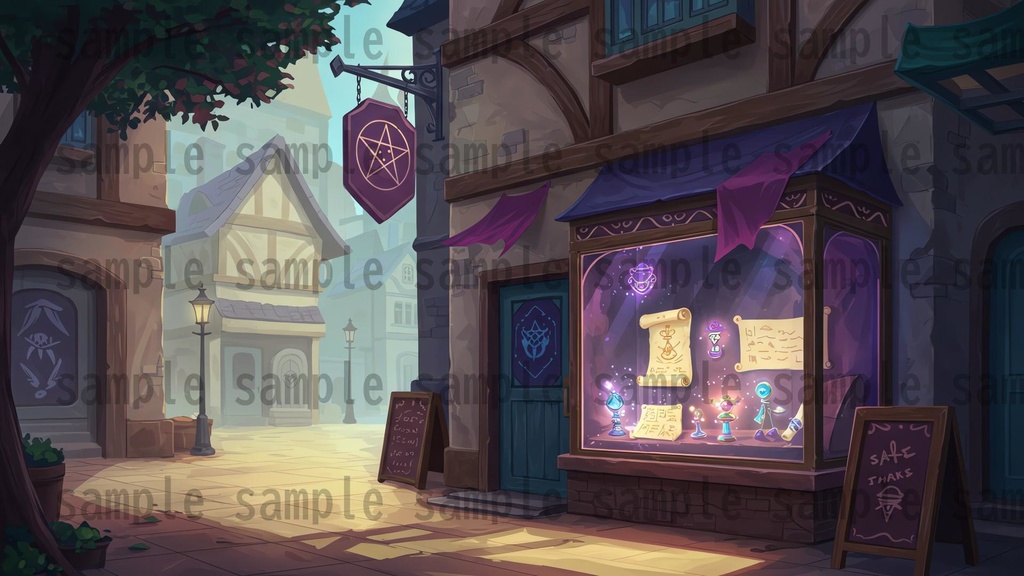 【180枚】ファンタジーRPG 店舗外観背景イラスト【著作権フリー素材】TRPG・動画/画像素材