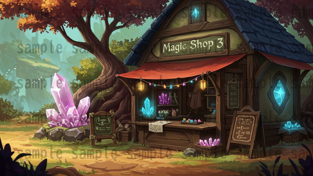 【180枚】ファンタジーRPG 店舗外観背景イラスト【著作権フリー素材】TRPG・動画/画像素材