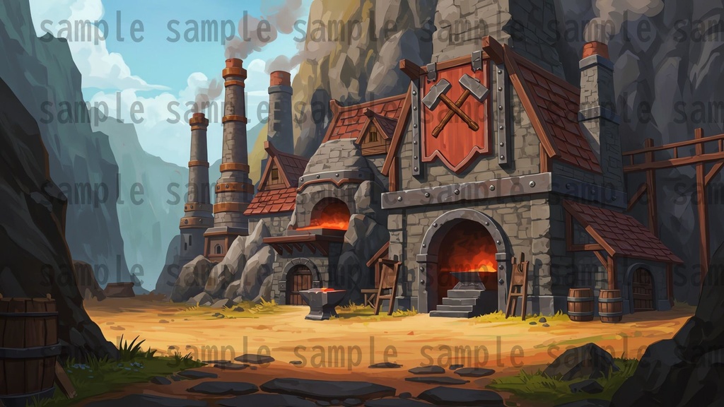 【180枚】ファンタジーRPG 店舗外観背景イラスト【著作権フリー素材】TRPG・動画/画像素材