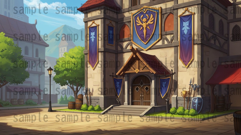 【180枚】ファンタジーRPG 店舗外観背景イラスト【著作権フリー素材】TRPG・動画/画像素材