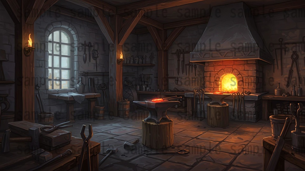 【183枚】RPG 店内背景イラスト【著作権フリー素材】店舗内画像/TRPG・動画素材などに!