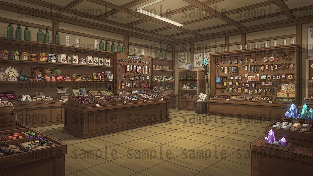 【226枚】日本の戦国時代RPG 店内風景 背景イラスト【著作権フリー素材】