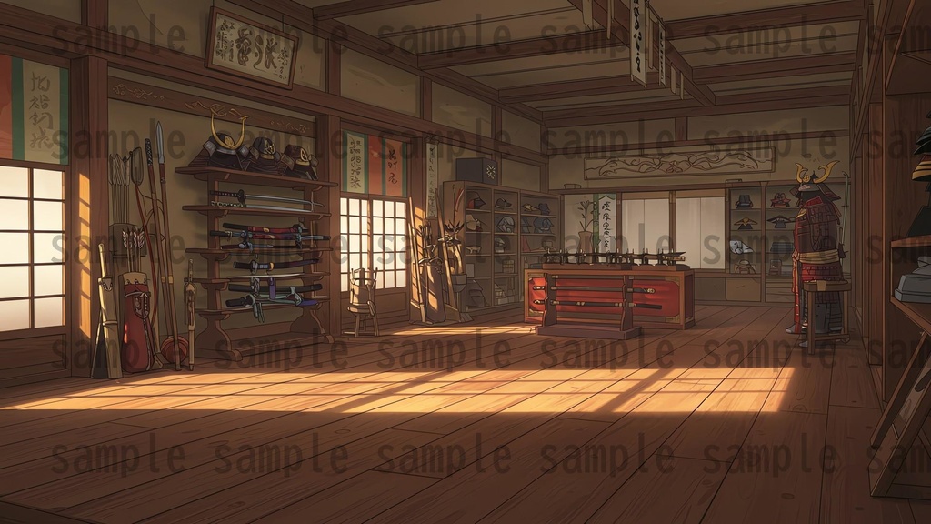 【226枚】日本の戦国時代RPG 店内風景 背景イラスト【著作権フリー素材】