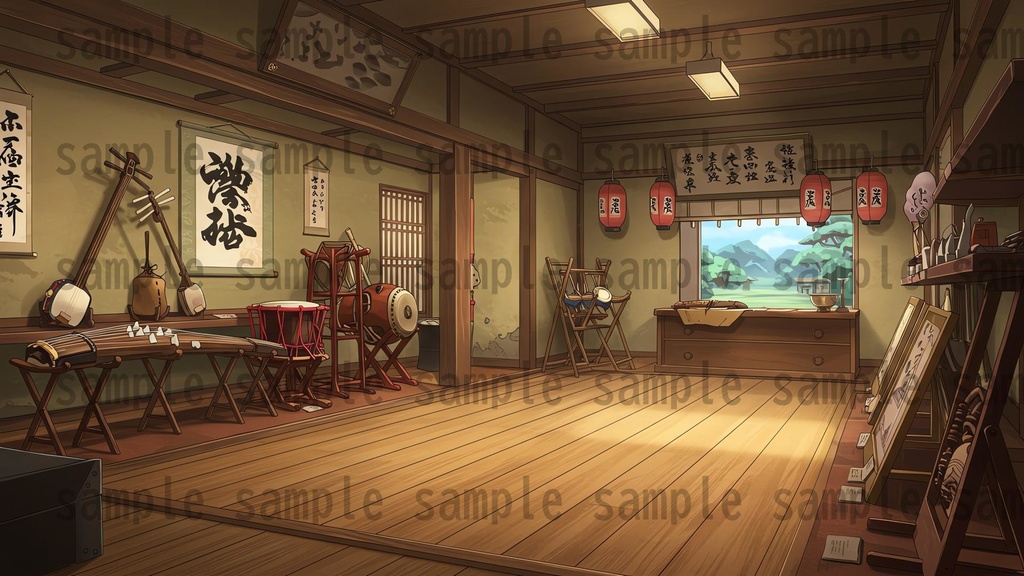 【226枚】日本の戦国時代RPG 店内風景 背景イラスト【著作権フリー素材】