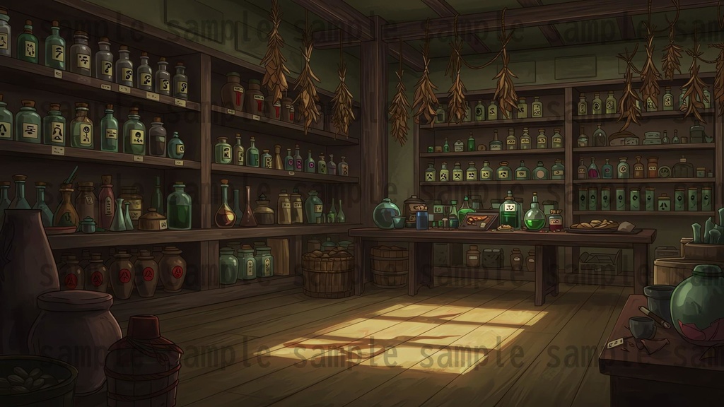 【226枚】日本の戦国時代RPG 店内風景 背景イラスト【著作権フリー素材】