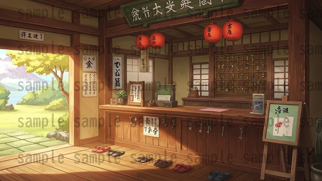 【226枚】日本の戦国時代RPG 店内風景 背景イラスト【著作権フリー素材】