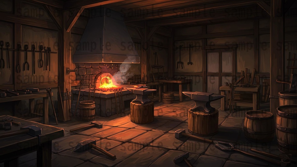 【226枚】日本の戦国時代RPG 店内風景 背景イラスト【著作権フリー素材】