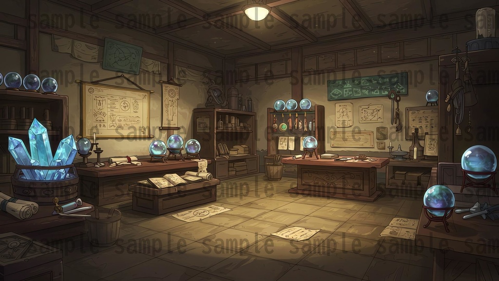 【226枚】日本の戦国時代RPG 店内風景 背景イラスト【著作権フリー素材】