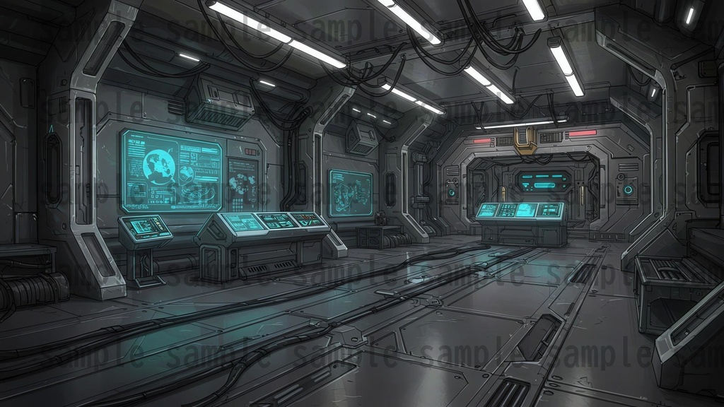 【81枚】SF 店内風景 背景イラスト【著作権フリー素材】