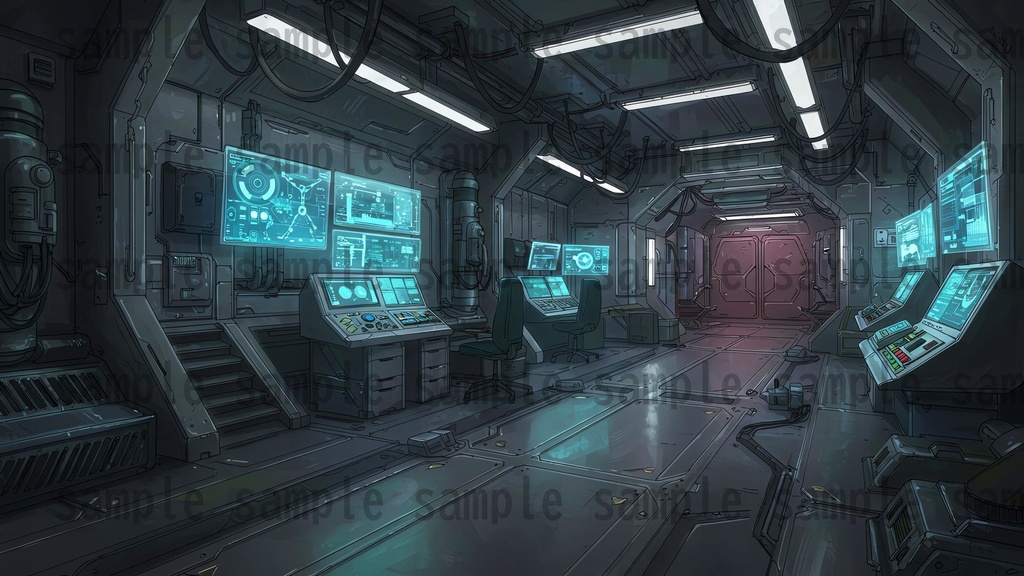 【81枚】SF 店内風景 背景イラスト【著作権フリー素材】