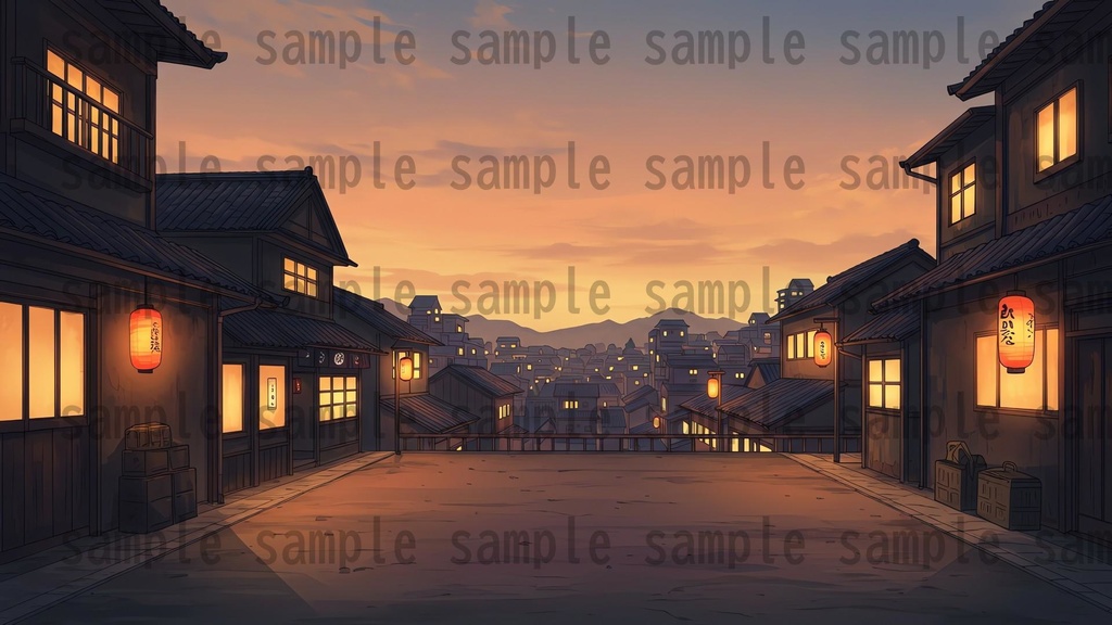 【251枚】古風で和風な日本の風景 背景イラスト【著作権フリー素材】古風な日本の画像