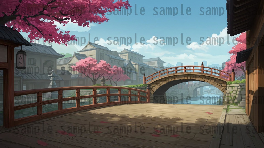 【251枚】古風で和風な日本の風景 背景イラスト【著作権フリー素材】古風な日本の画像