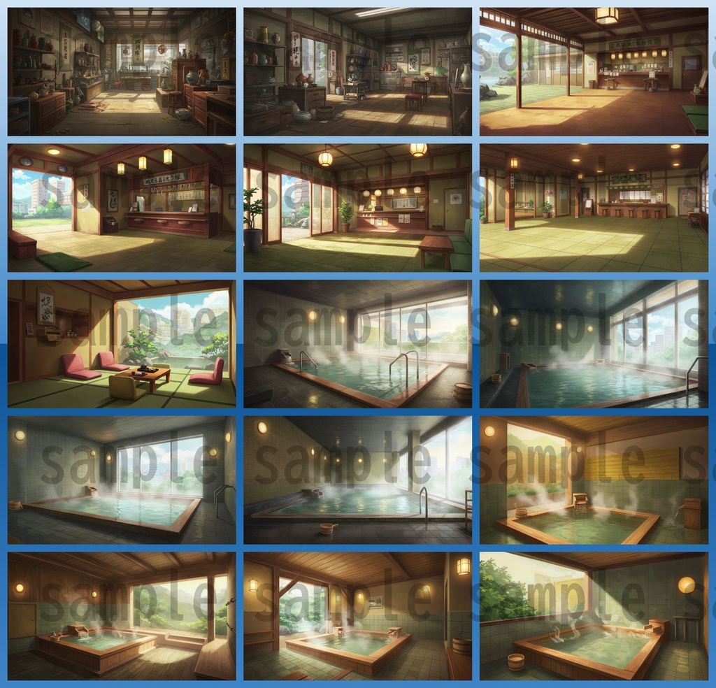 【251枚】古風で和風な日本の風景 背景イラスト【著作権フリー素材】古風な日本の画像