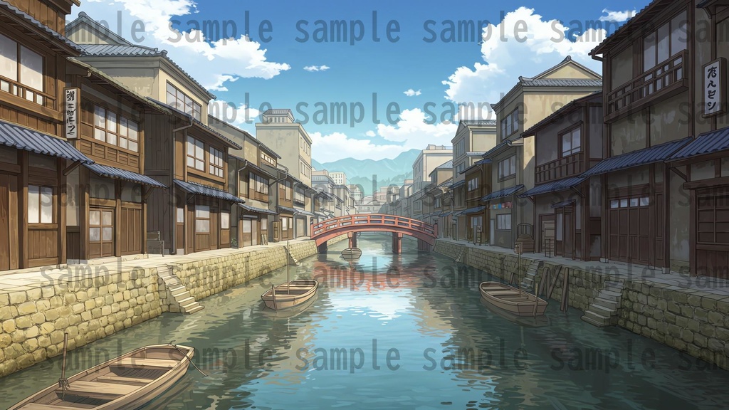 【251枚】古風で和風な日本の風景 背景イラスト【著作権フリー素材】古風な日本の画像