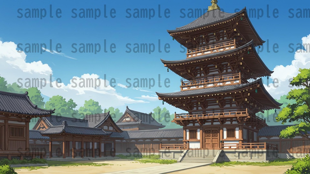 【251枚】古風で和風な日本の風景 背景イラスト【著作権フリー素材】古風な日本の画像