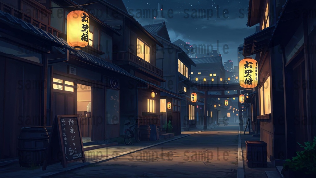 【251枚】古風で和風な日本の風景 背景イラスト【著作権フリー素材】古風な日本の画像