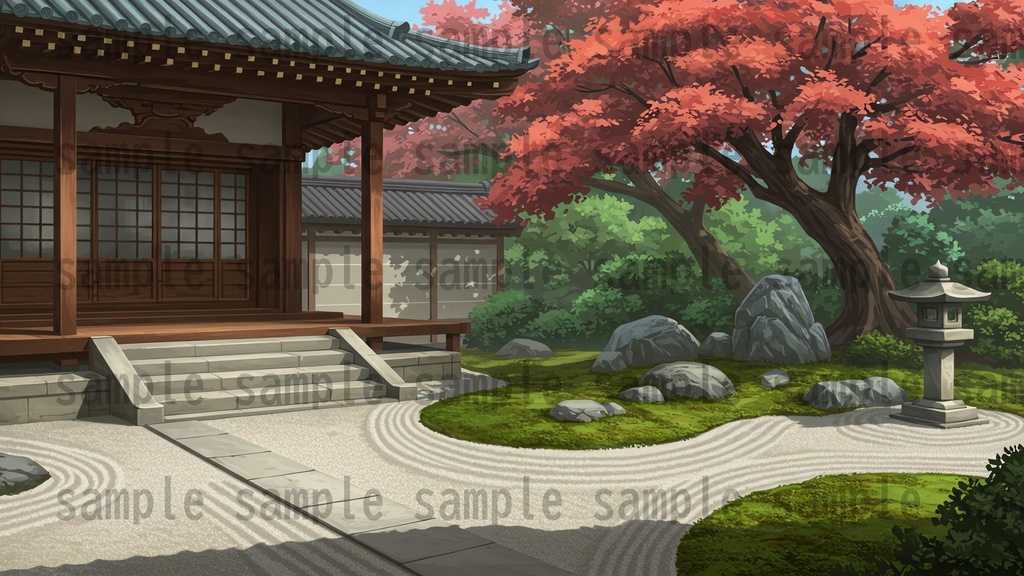 【251枚】古風で和風な日本の風景 背景イラスト【著作権フリー素材】古風な日本の画像
