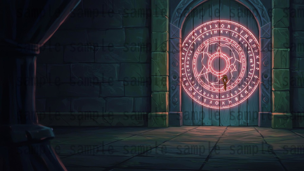 【99枚】閉じた扉の正面 背景イラスト【著作権フリー素材】