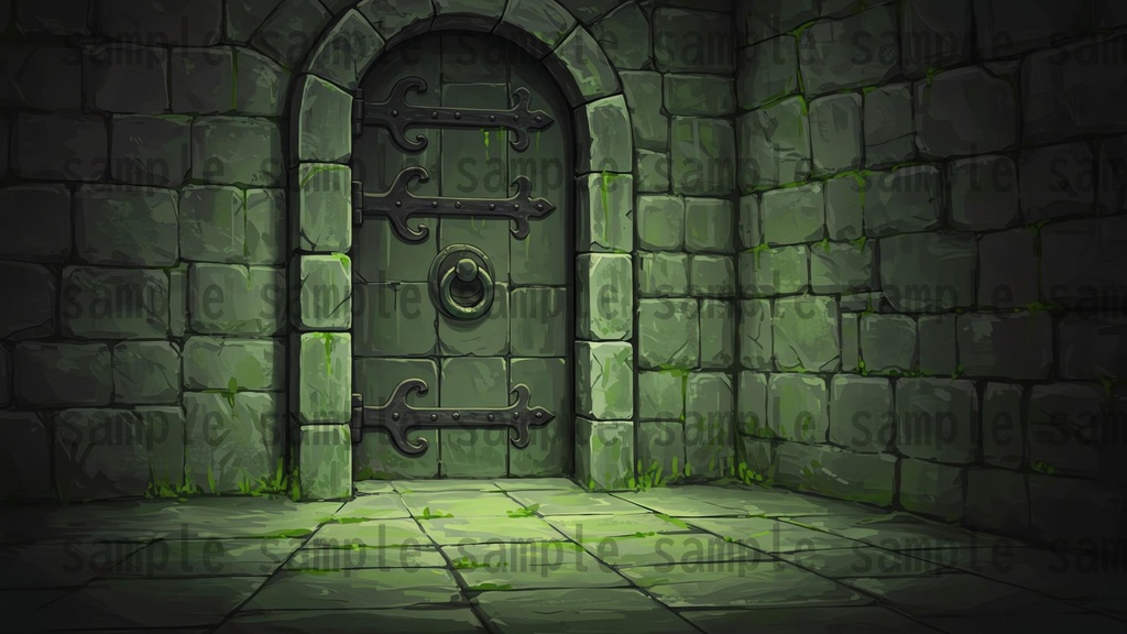 【99枚】閉じた扉の正面 背景イラスト【著作権フリー素材】