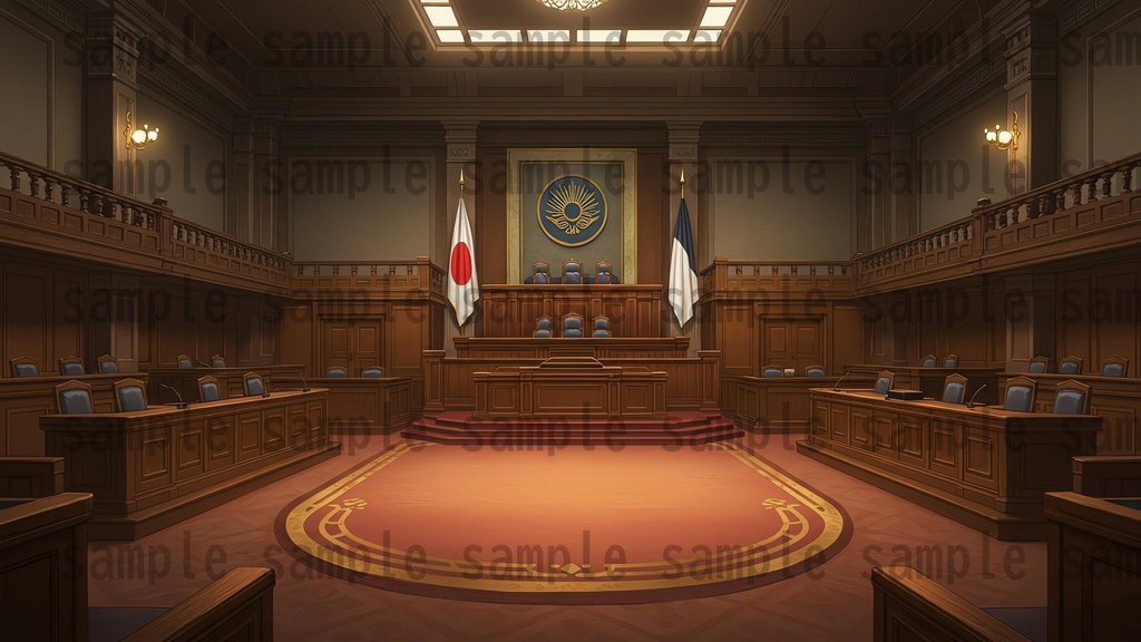 【188枚】裁判・法廷の背景イラスト【著作権フリー素材】