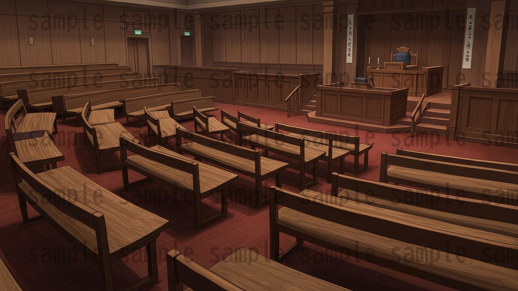 【188枚】裁判・法廷の背景イラスト【著作権フリー素材】