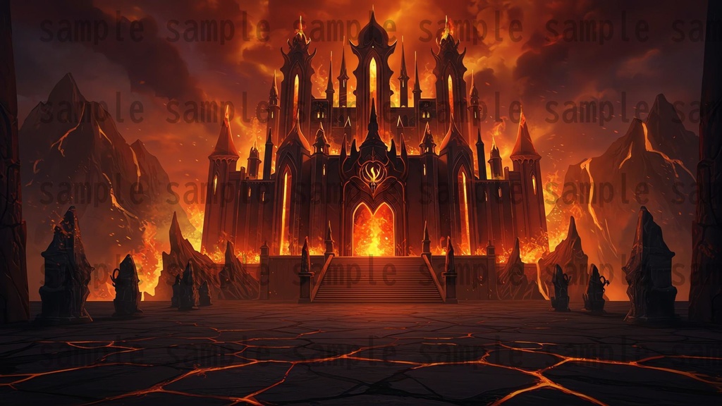 【68種類/112枚】城・宮殿の外観 背景イラスト【著作権フリー素材】