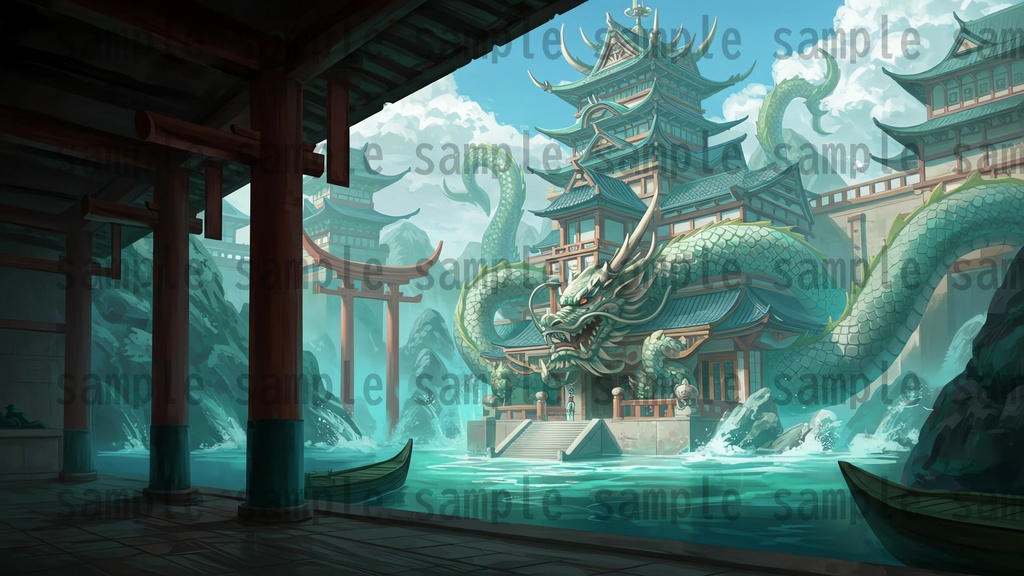 【68種類/112枚】城・宮殿の外観 背景イラスト【著作権フリー素材】