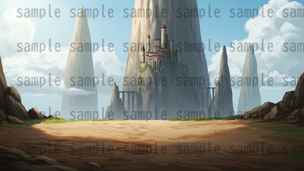 【68種類/112枚】城・宮殿の外観 背景イラスト【著作権フリー素材】