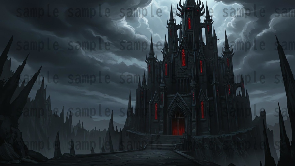 【68種類/112枚】城・宮殿の外観 背景イラスト【著作権フリー素材】