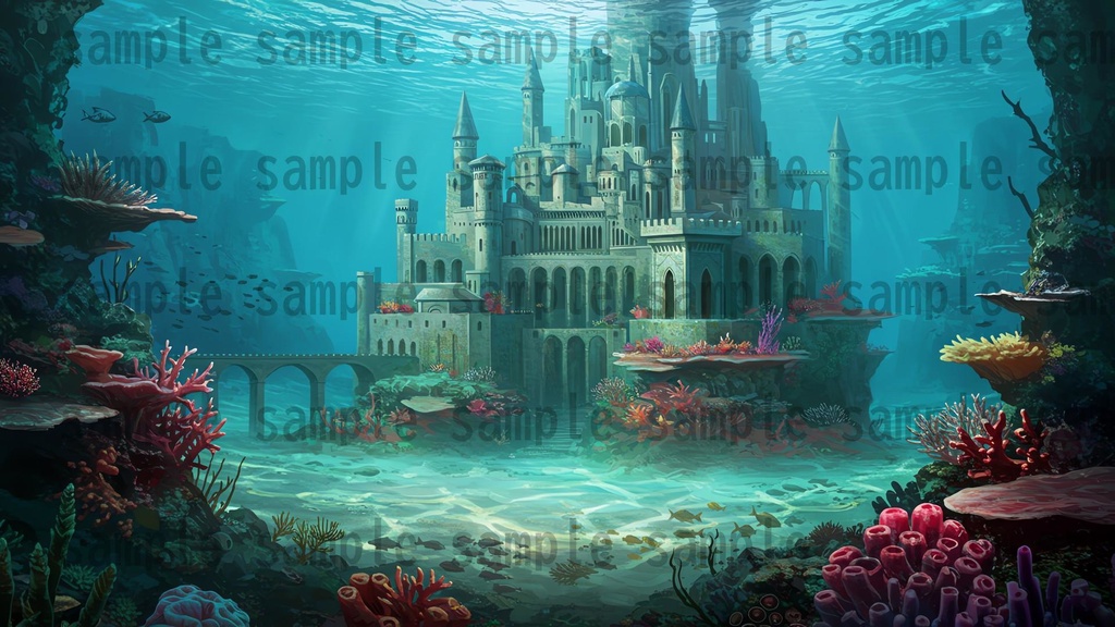 【68種類/112枚】城・宮殿の外観 背景イラスト【著作権フリー素材】