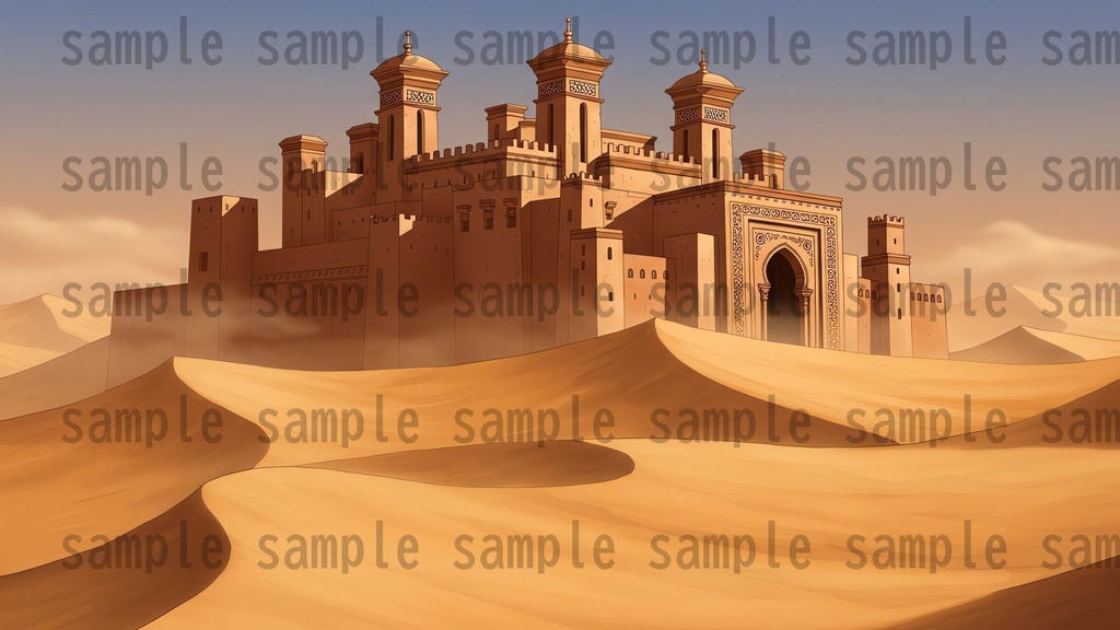 【68種類/112枚】城・宮殿の外観 背景イラスト【著作権フリー素材】